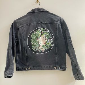 Hand painted denim jacket